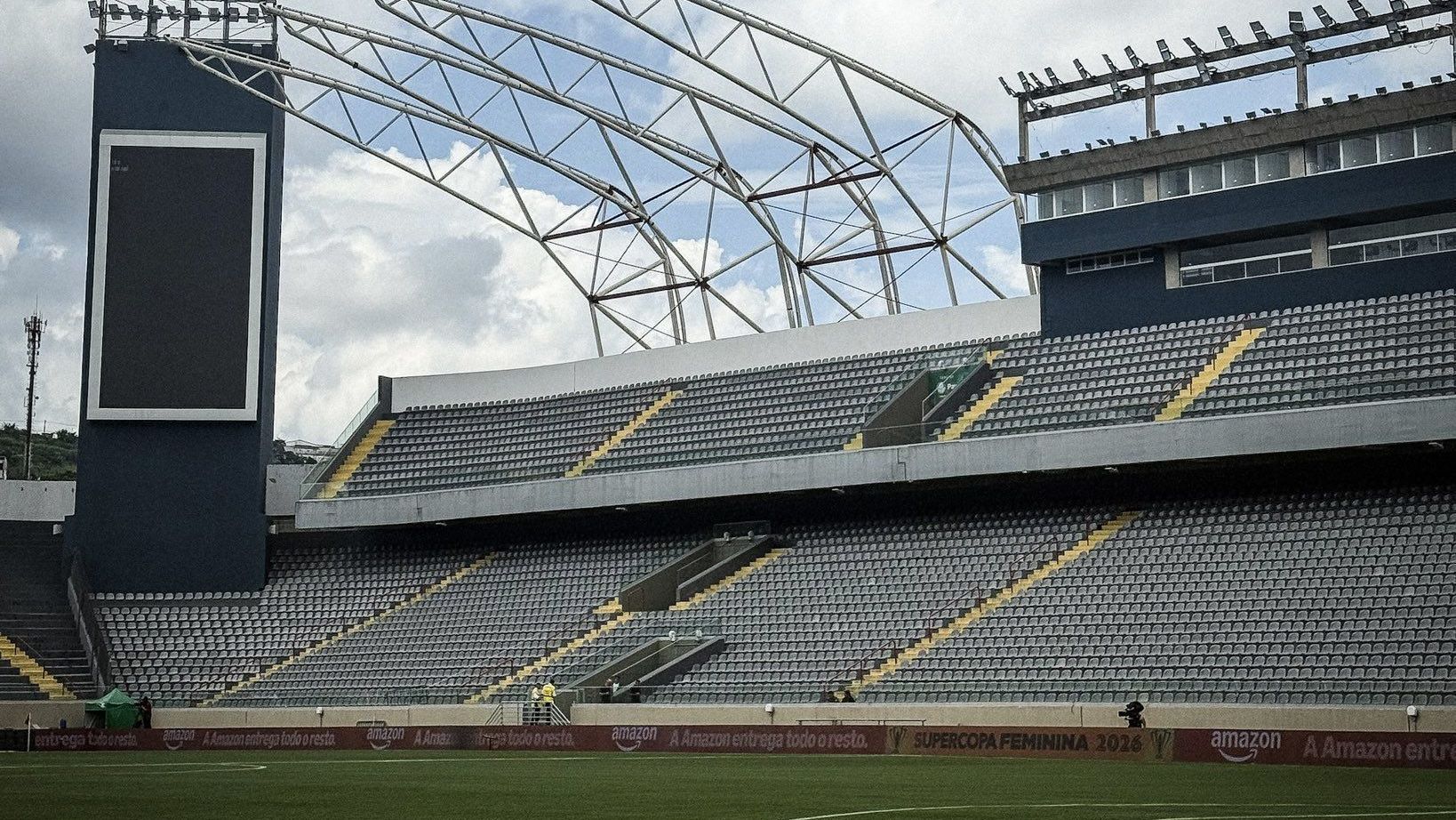 Arena Barueri antes da final entre Palmeiras e Corinthians pela Supercopa Feminina