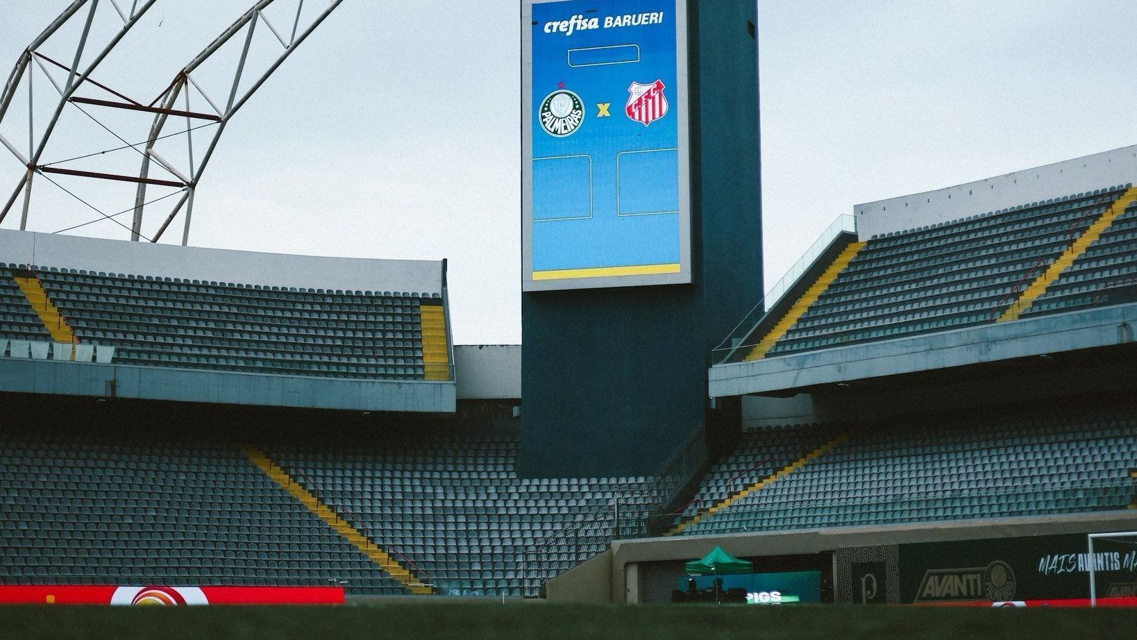 Arena Barueri antes de Palmeiras x Capivariano pelas quartas do Paulistão