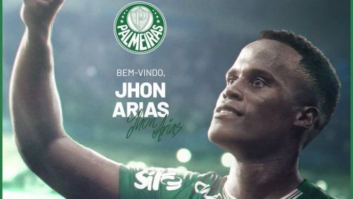 Palmeiras anuncia Jhon Arias