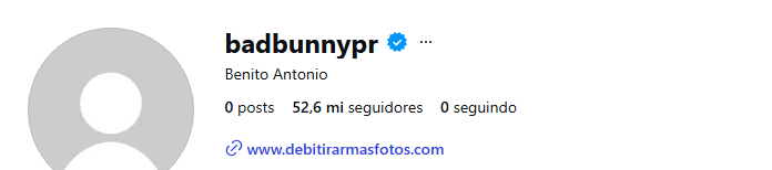 Bad Bunny apaga conteúdo do Instagram • Instagram/ Bad Bunny