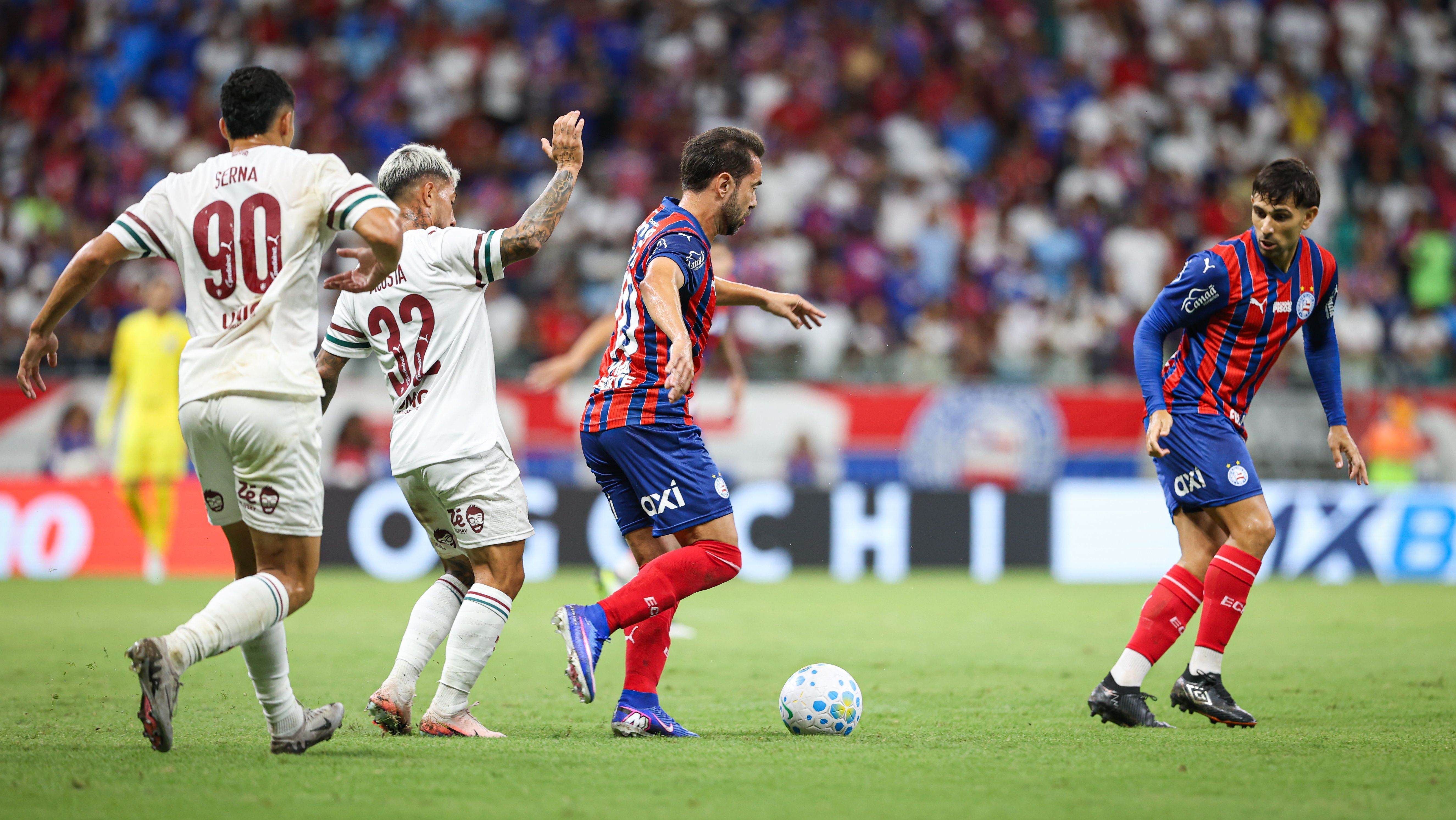 Lance de Bahia x Fluminense pelo Brasileirão