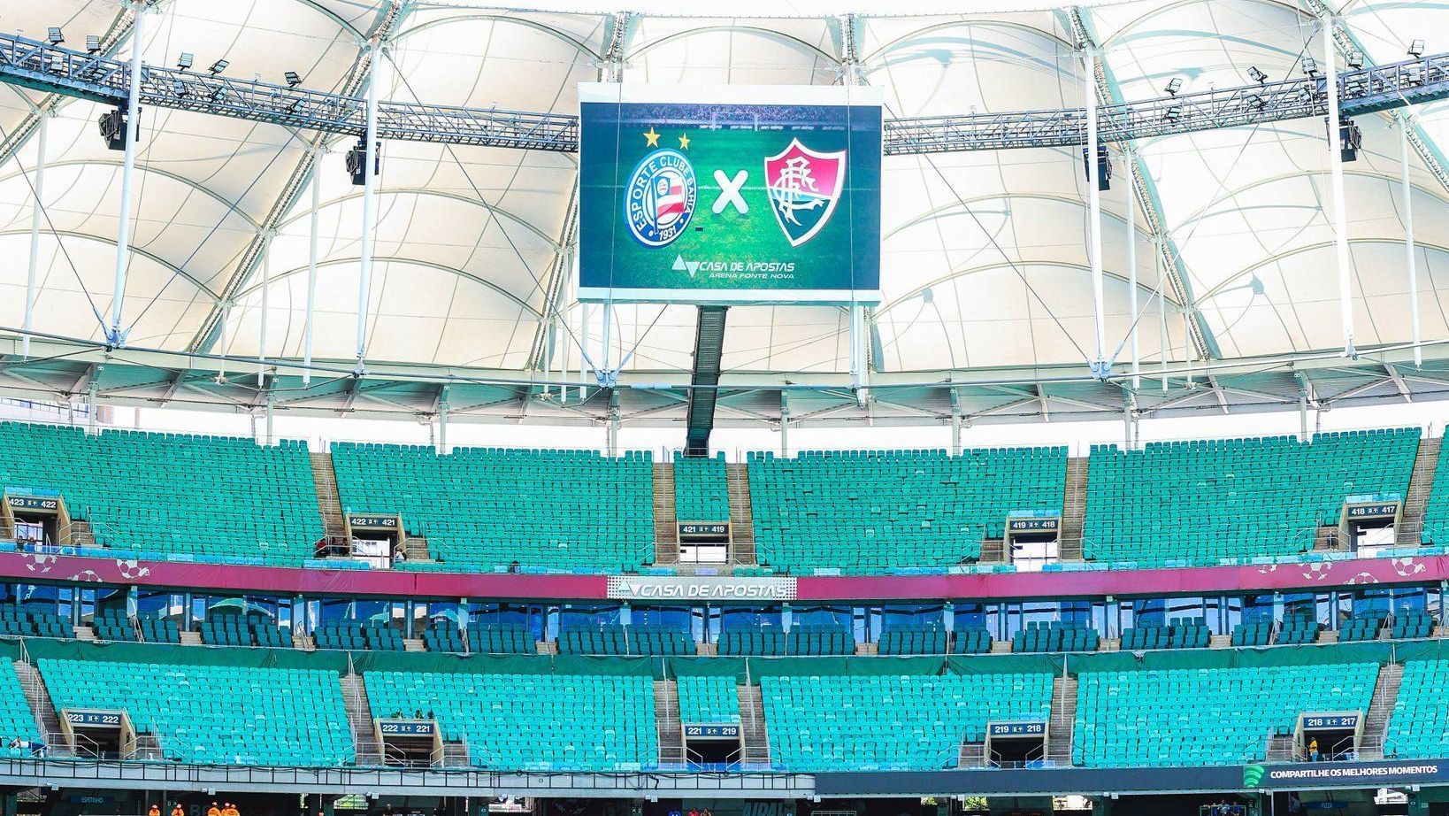 Casa de Apostas Arena Fonte Nova antes de Bahia x Fluminense pelo Brasileirão