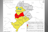 Chuva forte coloca Belo Horizonte em risco geológico forte