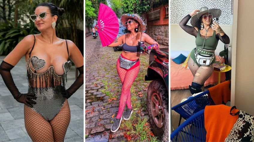 Veja dicas para usar maiô e biquíni na folia • Acervo Pessoal/Luana Almeida/Carla Lemos/Elisa Santiago