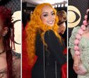 Rosa, vermelho e laranja: cabelos coloridos dominam o Grammy 2026