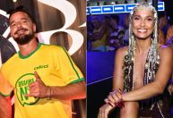 Famosos curtem desfiles da 1ª noite do grupo Especial do Rio de Janeiro