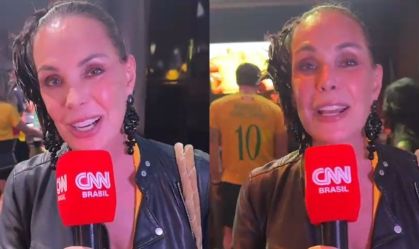 Carolina Ferraz curte pela primeira vez o Carnaval em São Paulo