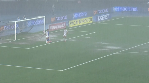 Botafogo x Fluminense foi paralisado devido à chuva