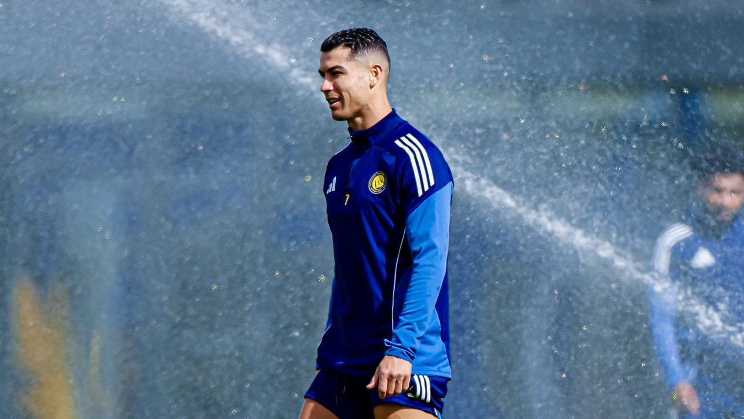 Cristiano Ronaldo em treino do Al-Nassr
