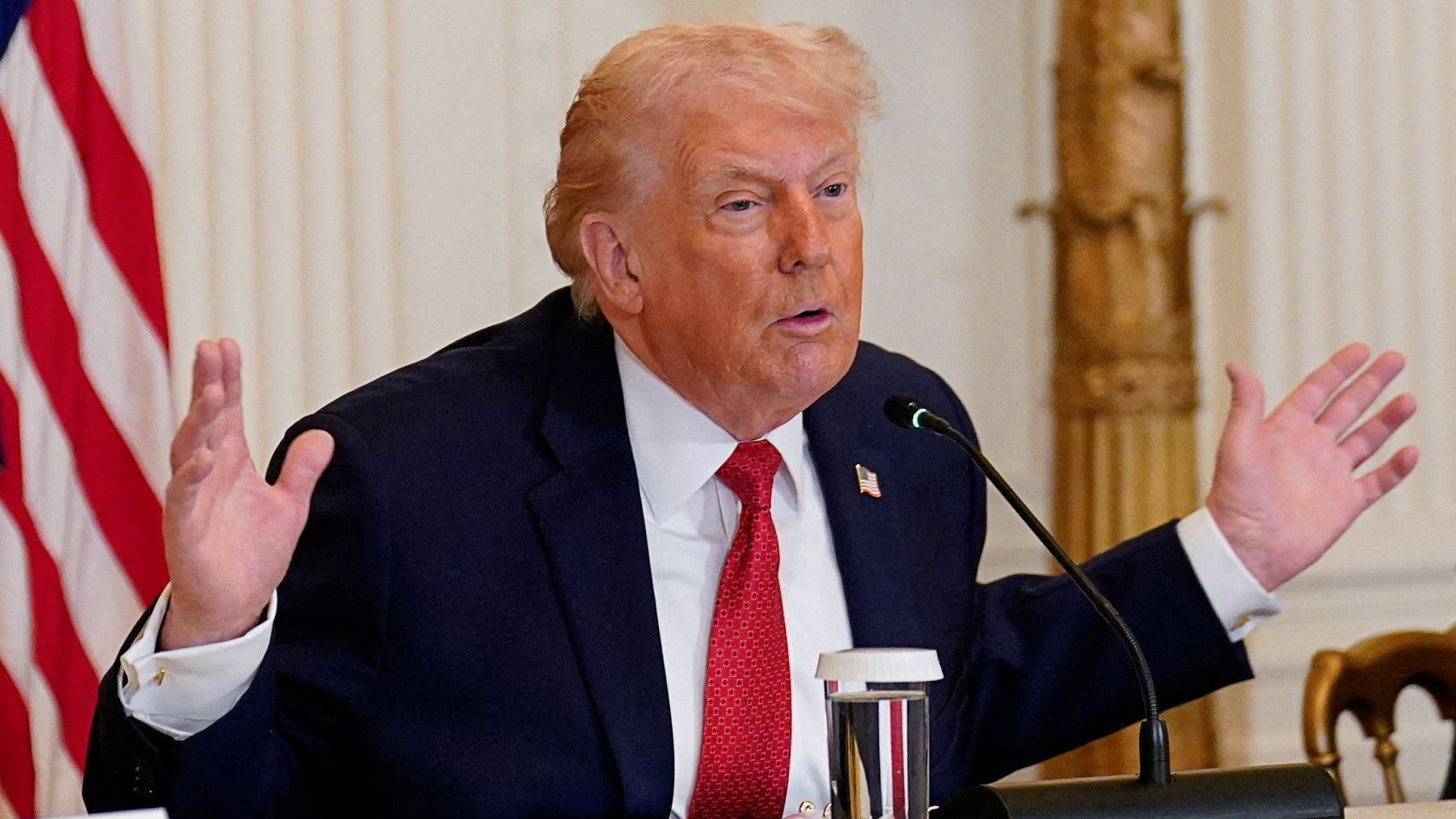 Presidente dos EUA, Donald Trump, na Casa Branca, em Washington