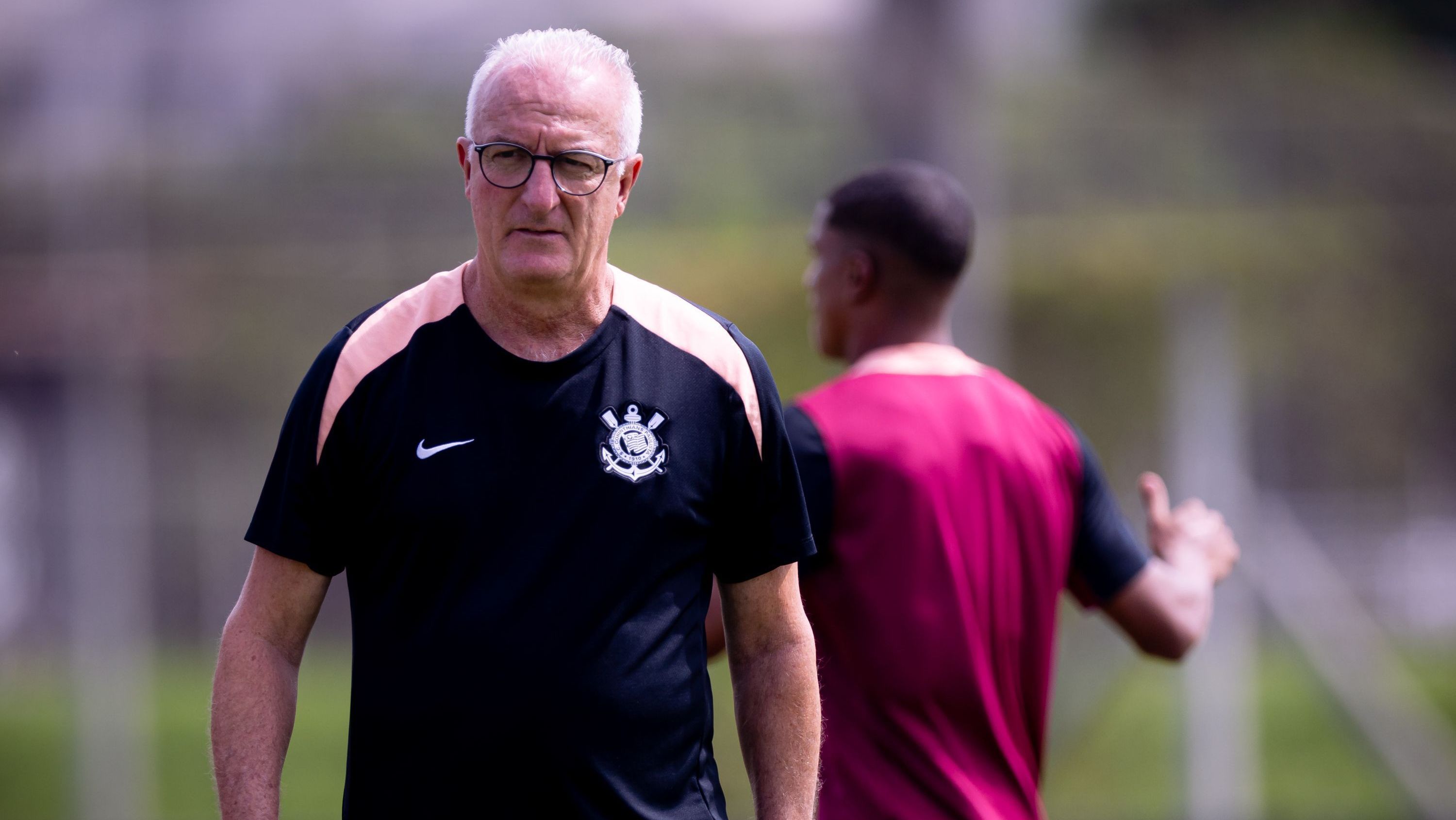 Dorival Júnior em treino do Corinthians