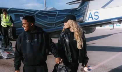 Endrick e a esposa Gabriely Miranda.