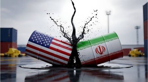 Ilustração sobre impacto no preço do petróleo no conflito EUA x Irã