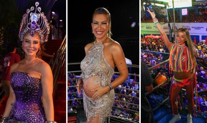 Paolla Oliveira, Lore Improta e Brunna Gonçalves no Carnaval de Salvador