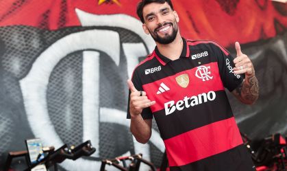 Lucas Paquetá foi apresentado pelo Flamengo um dia após a derrota para o Corinthians na final da Supercopa do Brasil
