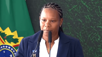 Formiga participa de cerimônia do Tour da Taça da Copa do Mundo, em Brasília.