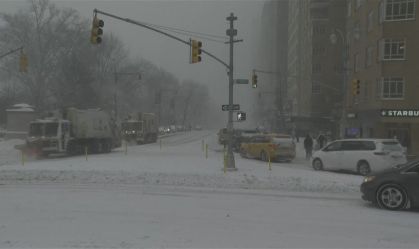 Neve atinge moradores de Nova York