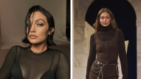 Gigi Hadid abandona mini bob preto e retorna ao loiro longo para desfile