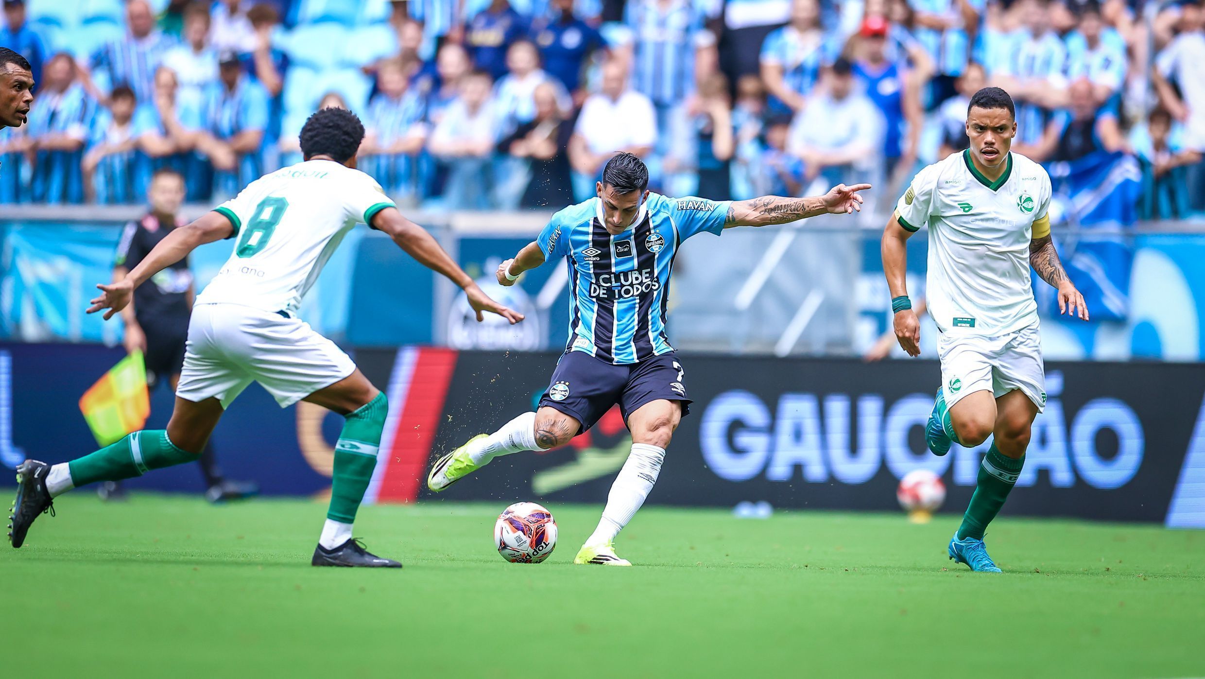 Lance de Grêmio 1 x 1 Juventude pela ida da semifinal do Campeonato Gaúcho