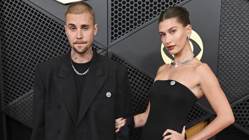 Hailey e Justin Bieber no Grammy 2026