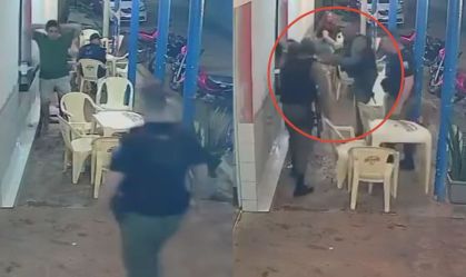 homem agredido PMS
