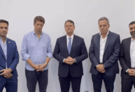 Novo anuncia que vai apoiar reeleição de Tarcísio ao governo de SP
