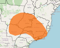 Inmet emite alerta laranja de chuvas intensas para Sudeste e Centro-Oeste