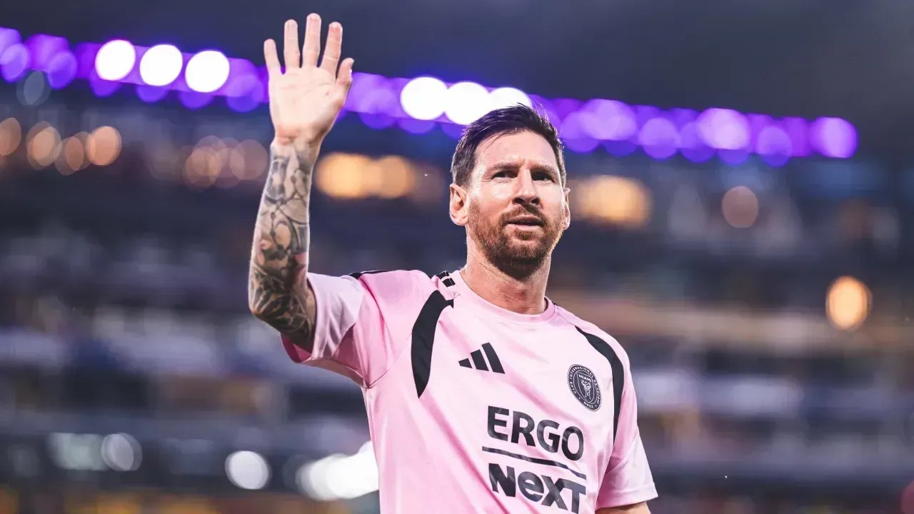 Lionel Messi com a camisa do Inter Miami