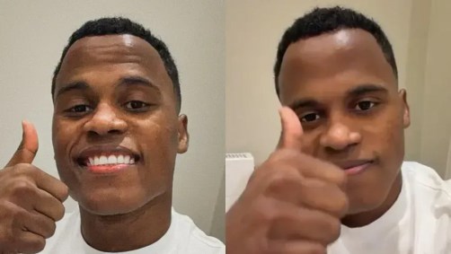 Jhon Arias em vídeo após anúncio da contratação pelo Palmeiras.