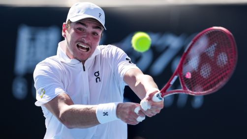 João Fonseca em partida do Australian Open