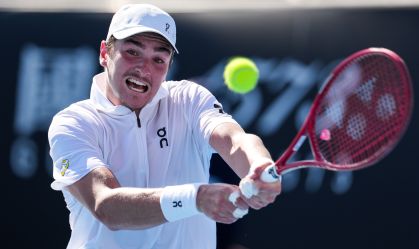 João Fonseca em partida do Australian Open