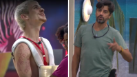 No BBB 26, Juliano provoca Cowboy e ele rebate: "Tenho respeito"