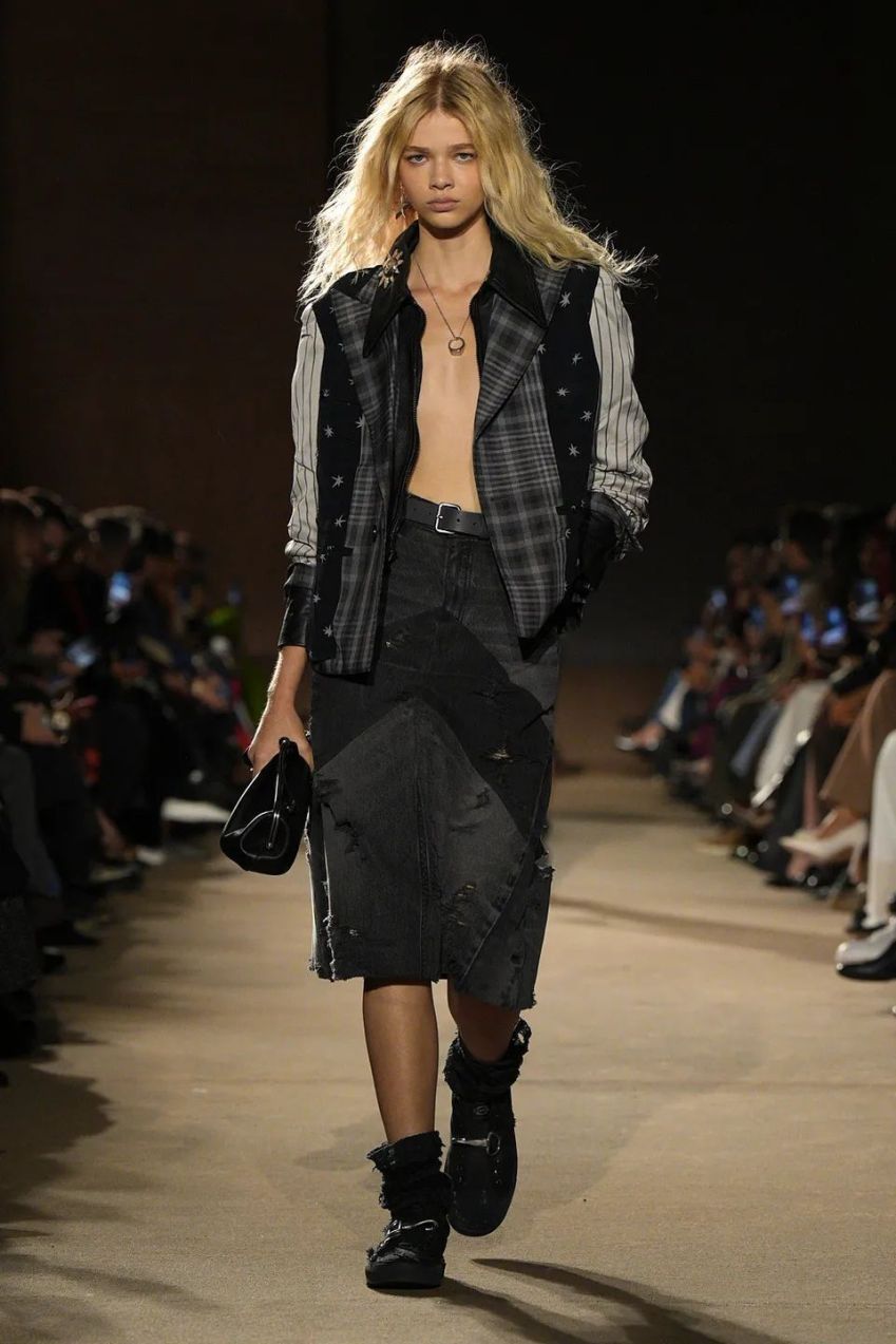 Laís Garcia no desfile da Coach • Divulgação