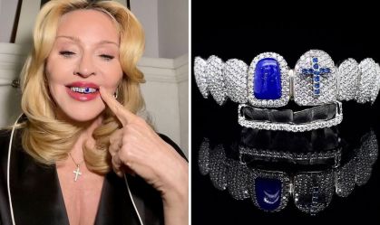 Brasileira assina joia dental de diamantes usada por Madonna