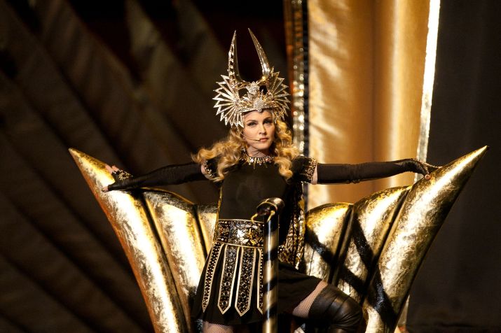 Madonna se apresentou no Super Bowl de 2012 • Perry Knotts/Getty Images
