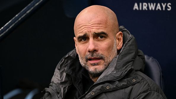 Pep Guardiola, treinador do Manchester City