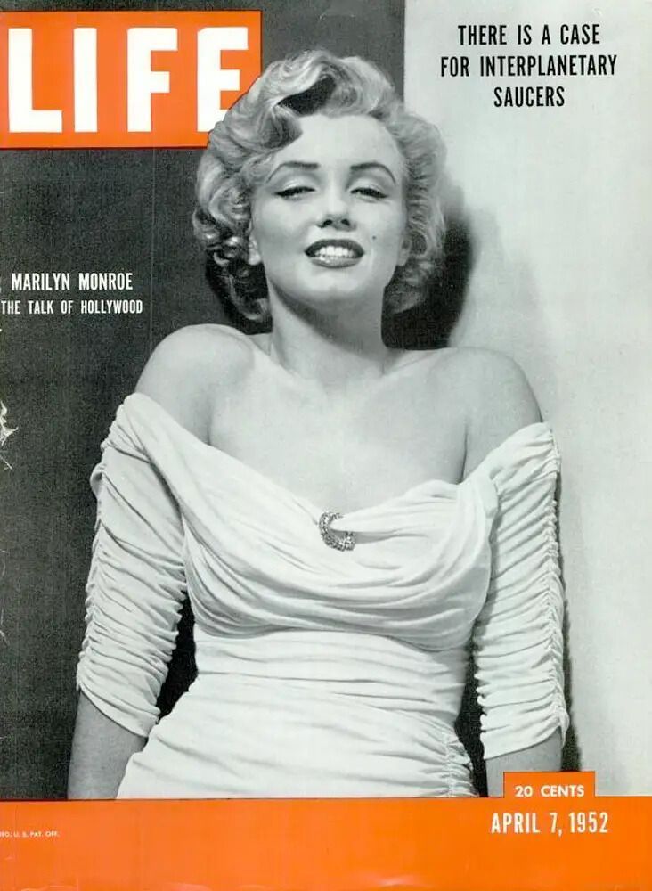 Marilyn Monroe na capa da revista LIFE em 1952 • Reprodução/ LIFE