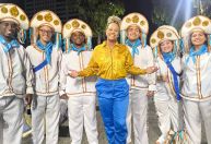 Única mulher à frente de bateria no Carnaval celebra: "abertura de portas"