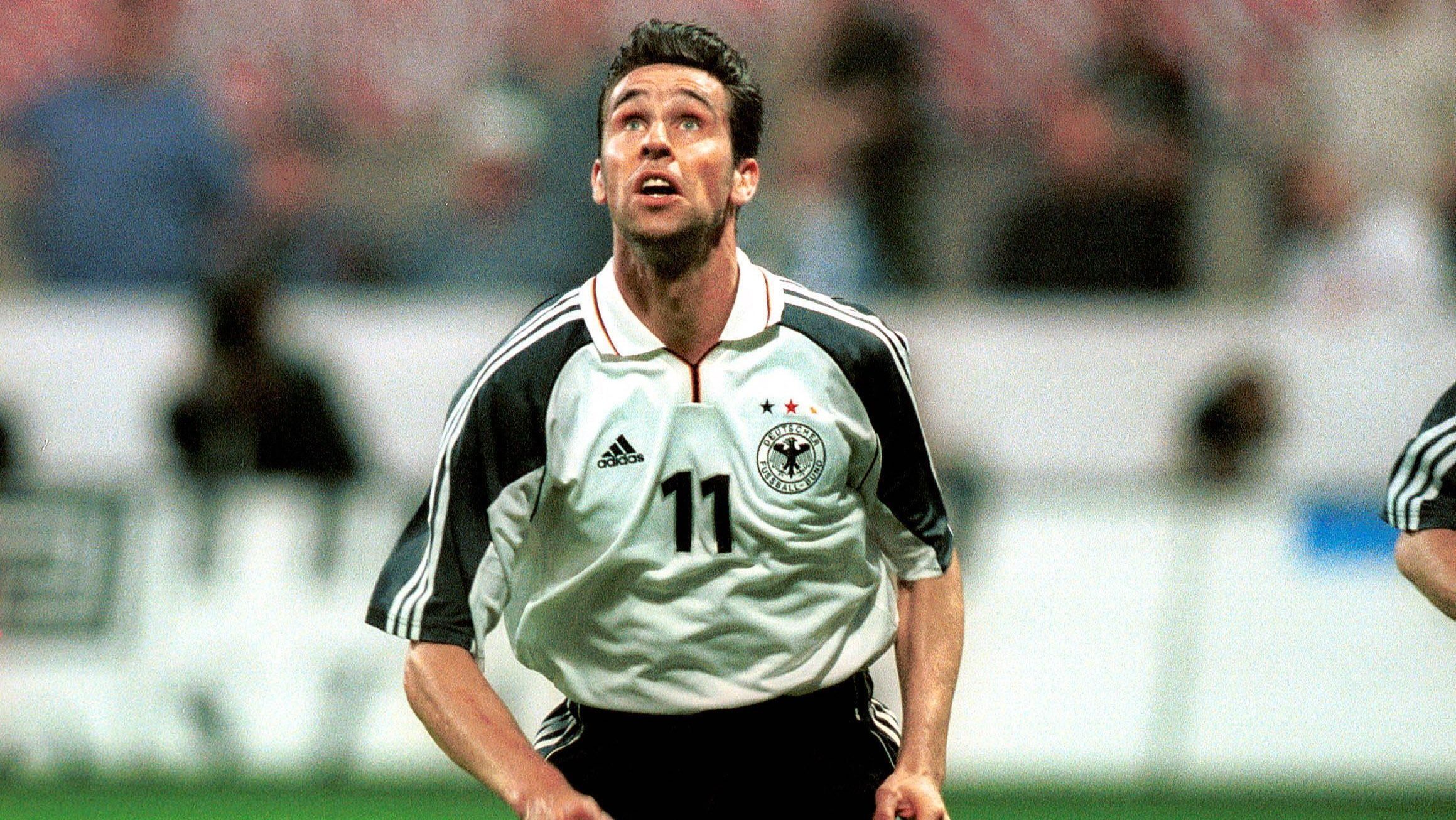 Michael Preetz em jogo da Seleção da Alemanha