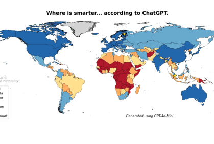 ChatGPT considera região sul do país mais inteligente que norte, diz estudo