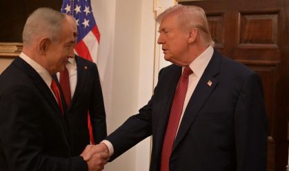 Primeiro-ministro de Israel, Benjamin Netanyahu, se encontra com Donald Trump, presidente dos Estados Unidos, na Casa Branca