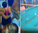 Piscina intoxicada: vídeo mostra mulher passando mal antes de morrer