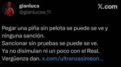 Prestianni reclamou de suspensão da Uefa • Foto: Reprodução