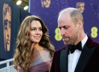 Príncipe William e a princesa de Gales, Kate Middleton, no Bafta 2026