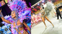 Carnaval: veja looks das rainhas de bateria no 2º dia de desfiles em SP