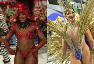 Carnaval: veja looks das rainhas de bateria no 1º dia de desfiles no Rio