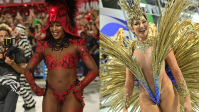 Carnaval: veja looks das rainhas de bateria no 1º dia de desfiles no Rio