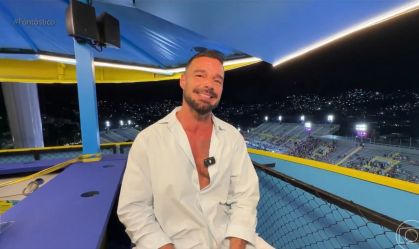 "Fui brasileiro em outra vida", diz Ricky Martin no Carnaval do Rio