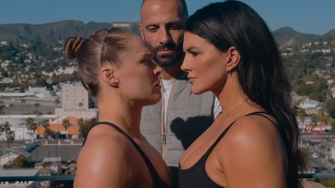 Ronda Rousey e Gina Carano se encaram em vídeo promocional da luta entre elas