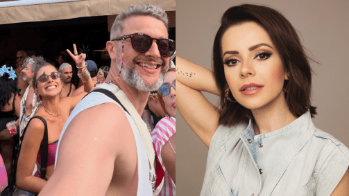 Sandy comemorou a alegria de Lucas Lima no Carnaval